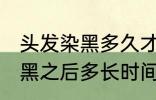 头发染黑多久才能染其他颜色 头发染黑之后多长时间能染其他颜色