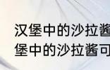 汉堡中的沙拉酱可以用炼乳代替吗 汉堡中的沙拉酱可不可以用炼乳代替