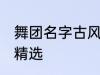 舞团名字古风唯美 舞团名字古风唯美精选