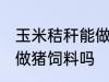 玉米秸秆能做猪饲料吗 玉米秸秆可以做猪饲料吗